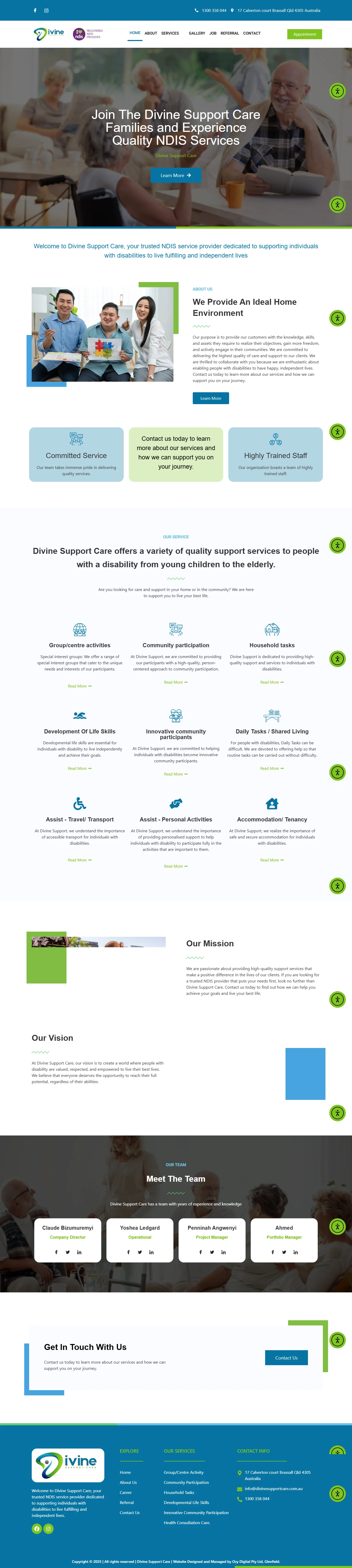 Divine Support Care Portal